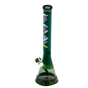 18" Color Float Beaker Bong Forest Green Tie-dye Match LimitedMANDALA yellow 13" Beaker Base Bong (ONLINE ONLY)