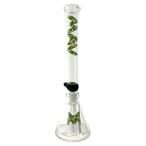 18" x 5mm Happy Avocado Beaker Bong + Ash Catcher Combo x Empire Glassworks Avocado bowl (ONLINE ONLY)