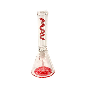 MANDALA RED  13" Beaker Base BongMANDALA yellow 13" Beaker Base Bong (ONLINE ONLY)
