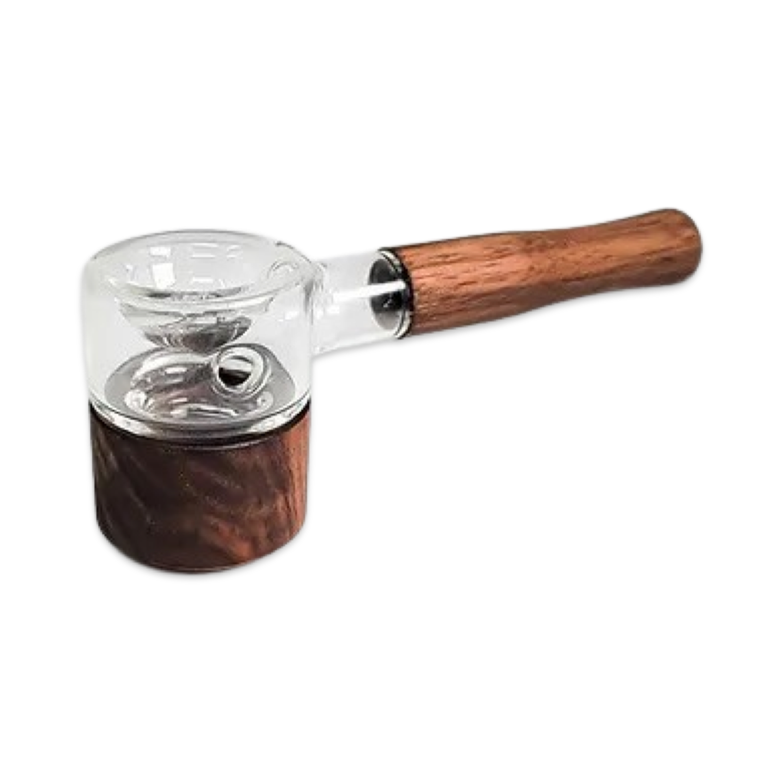 Honey Labs Afterswarm™ Spoon - Black Walnut w/ Clear Glass