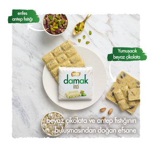 Damak White Chocolate w/ Pistachio (TURKEY)