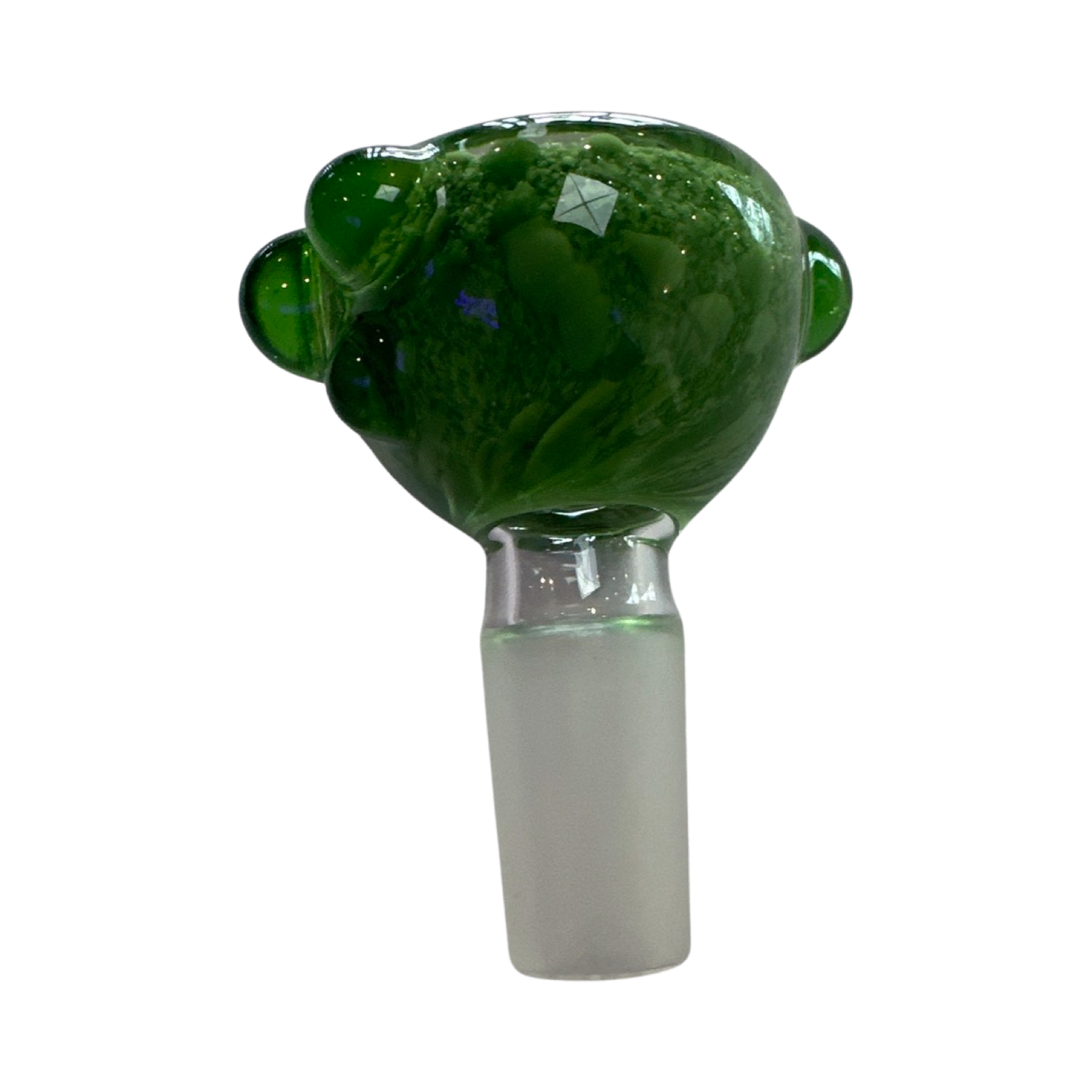 Sarah Marblesbee 4 Hole Slide 14mm - Green w/ L. Green Dots