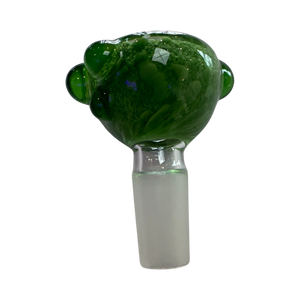 Sarah Marblesbee 4 Hole Slide 14mm - Green w/ L. Green Dots