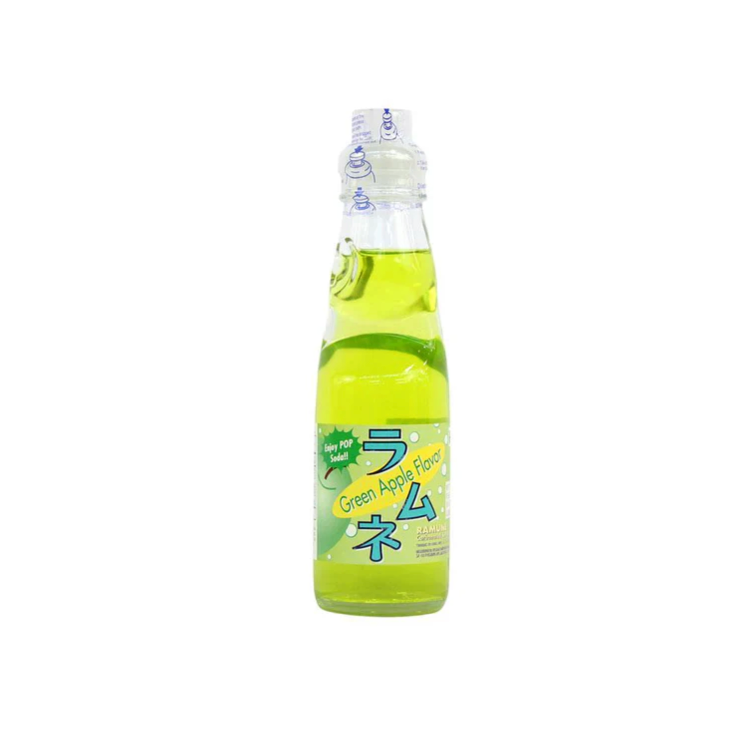 Fuji Soda Ramune Green Apple 200mL (JAPAN)