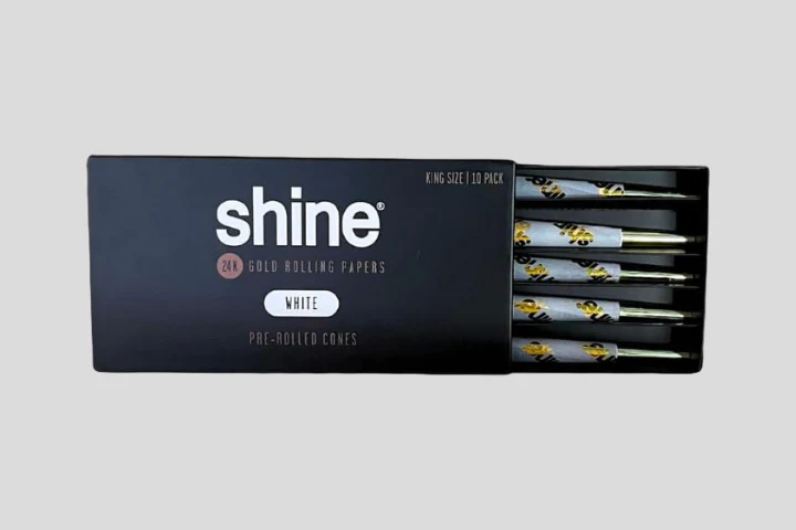 Shine "White" King Size Cones (10 Pack)