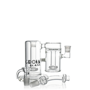 10" Dual-Chamber External Recycler Bong | Croia Glass (ONLINE ONLY)
