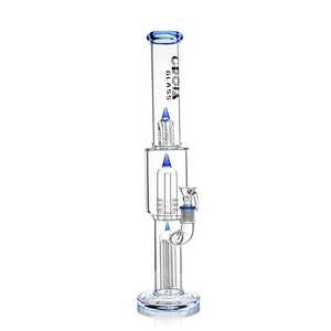 16" Triple Rocket-Perc Scientific Glass Bong | Croia Glass (ONLINE ONLY)