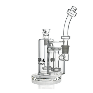 10" Dual-Chamber External Recycler Bong | Croia Glass (ONLINE ONLY)