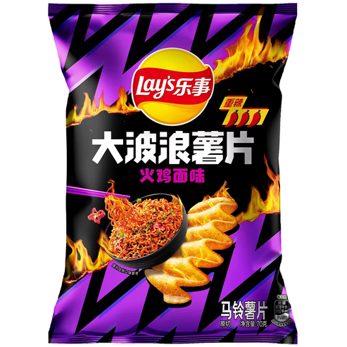 Lay's Chips Wavy Buldak Noodles Flavor 70g (CHINA)