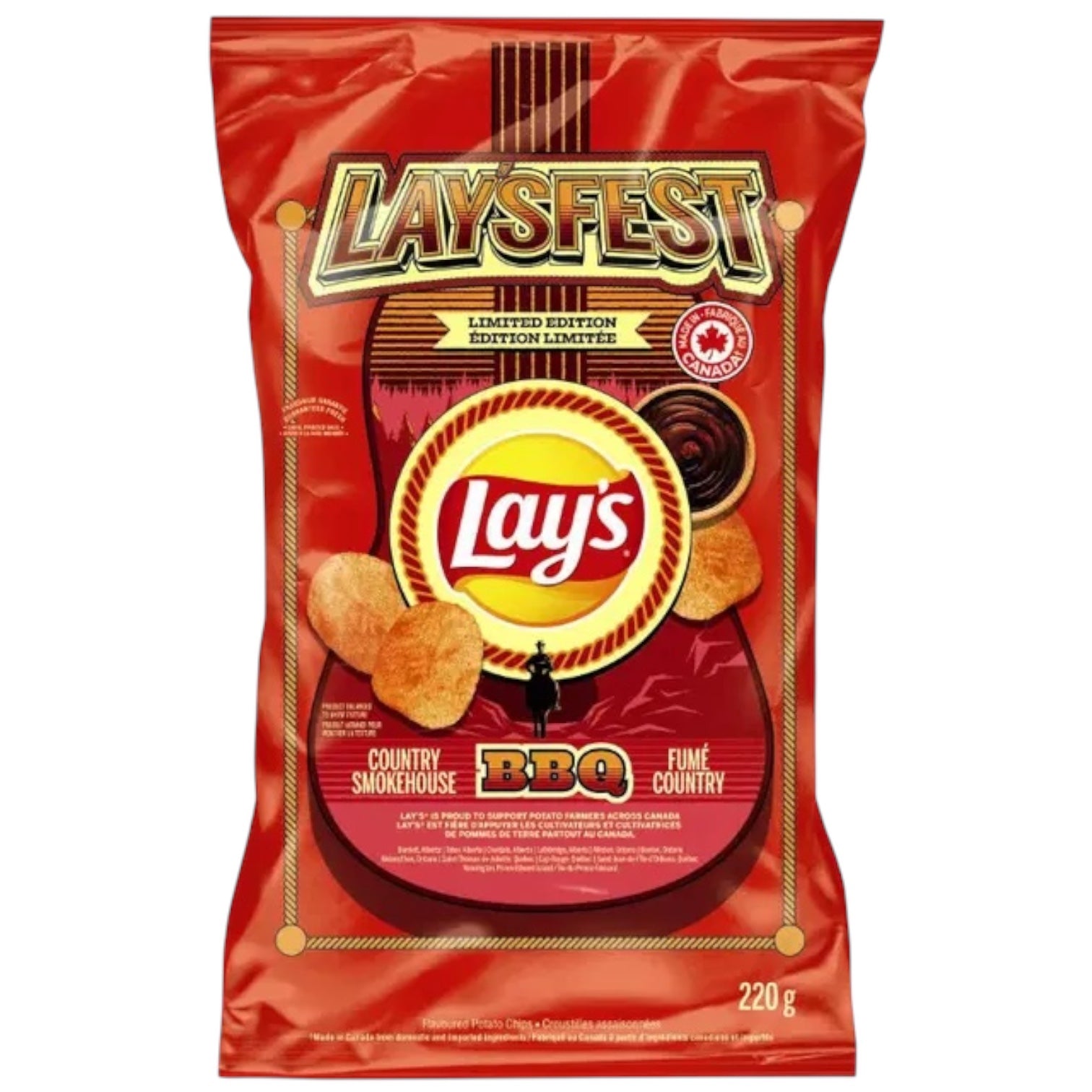 Lay's Chips Laysfest Smokehouse BBQ Limited Edition 220g (CANADA)