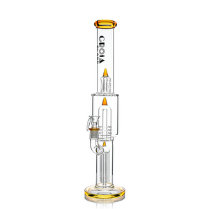 16" Triple Rocket-Perc Scientific Glass Bong | Croia Glass (ONLINE ONLY)