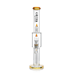 16" Triple Rocket-Perc Scientific Glass Bong | Croia Glass (ONLINE ONLY)