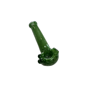 Sarah Marblesbee 4 Hole Large Spoon - Green w/ L. Green Dots