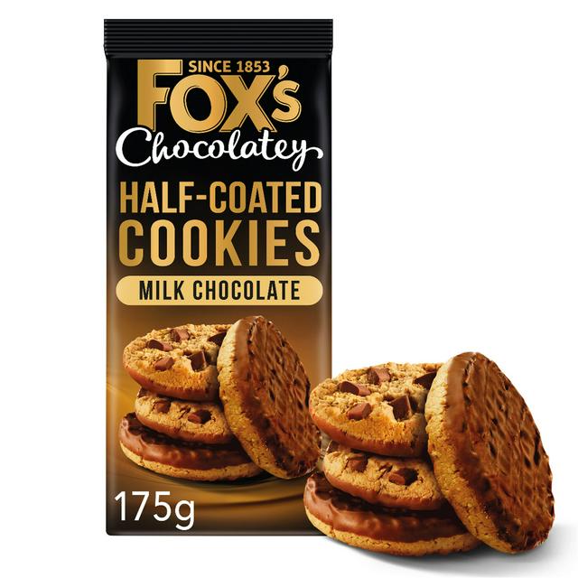 Fox's Chocolatey Half-Coated Cookies Milk Chocolate 175g (UK)