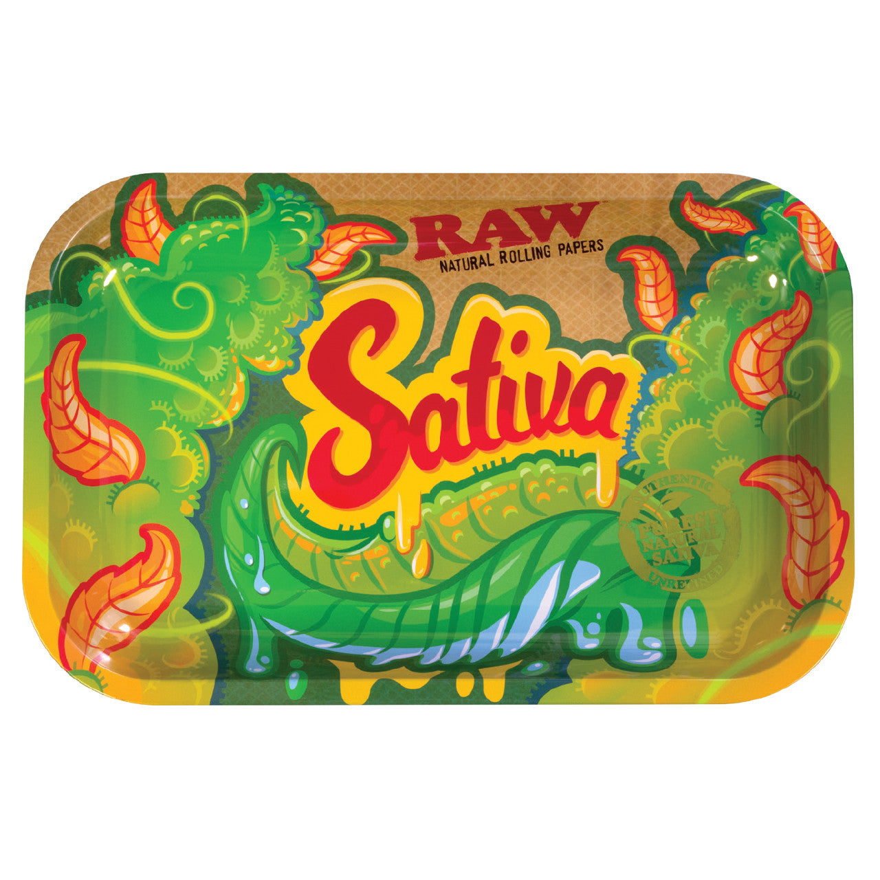 Raw Metal Rolling Tray Small