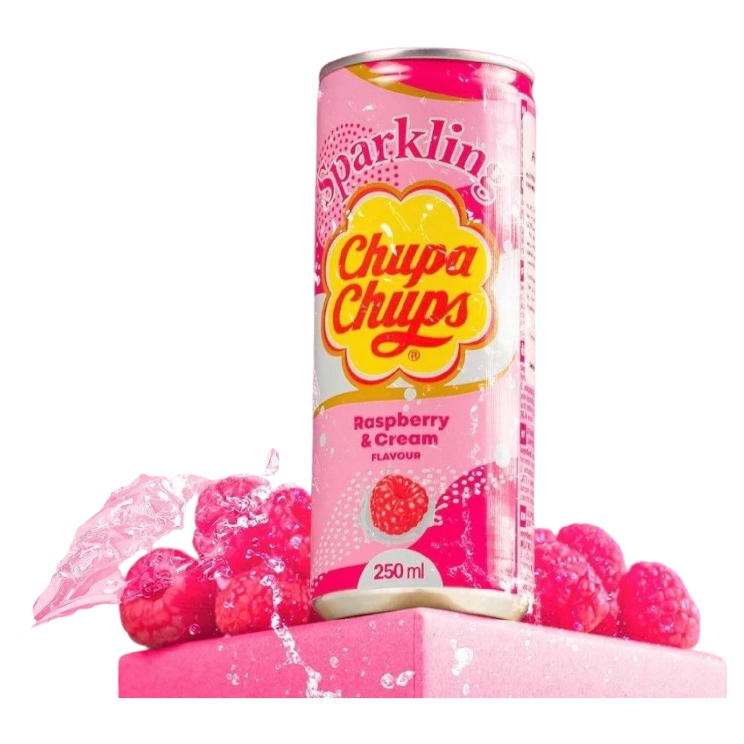 Chupa Chups Sparkling Raspberry Cream 250mL (KOREA)