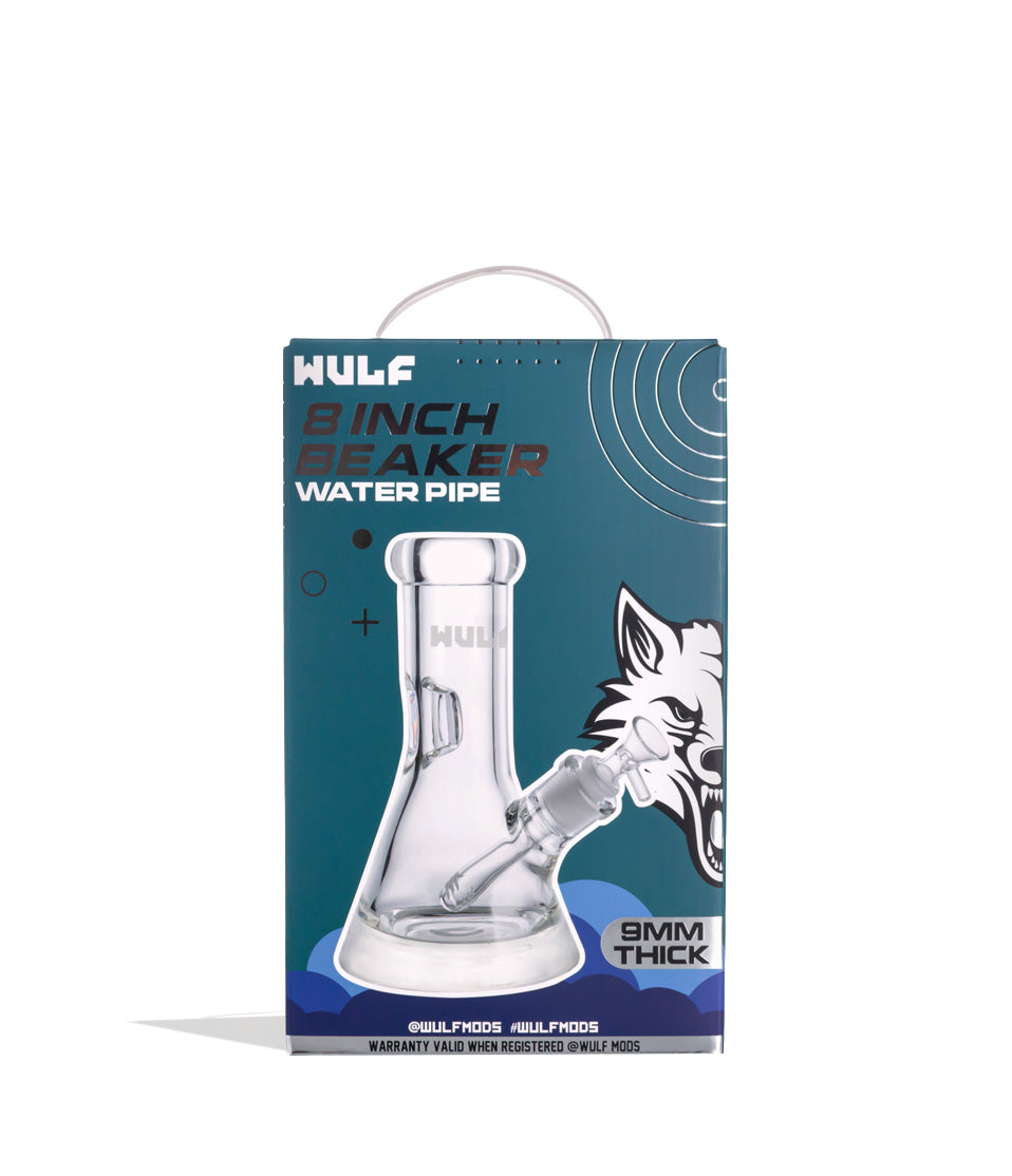 Wulf Glass 9mm 8inch Beaker Water Pipe (ONLINE ONLY)