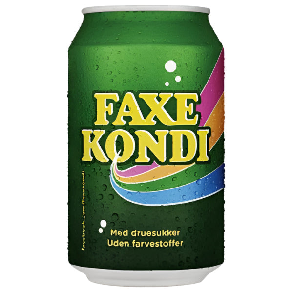 Faxe Kondi Original Lemon Lime Soda 330mL (DENMARK)