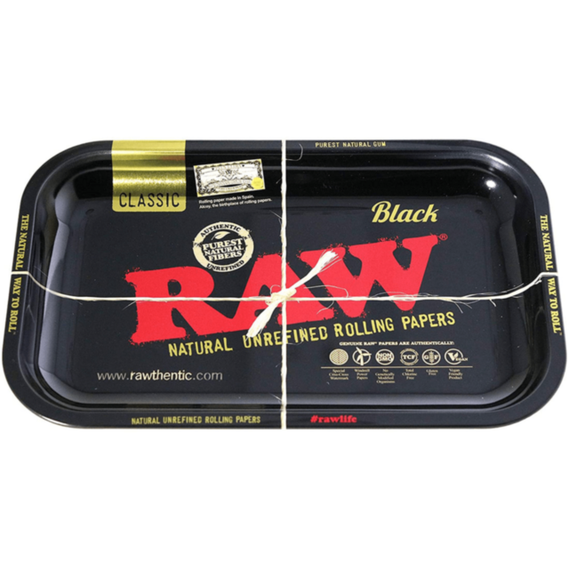Raw Metal Rolling Tray Small