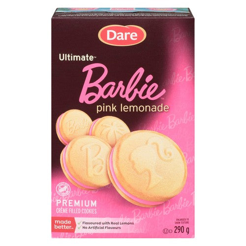 Dare Barbie Pink Lemonade Crème Cookies Limited Edition 290g (CANADA)