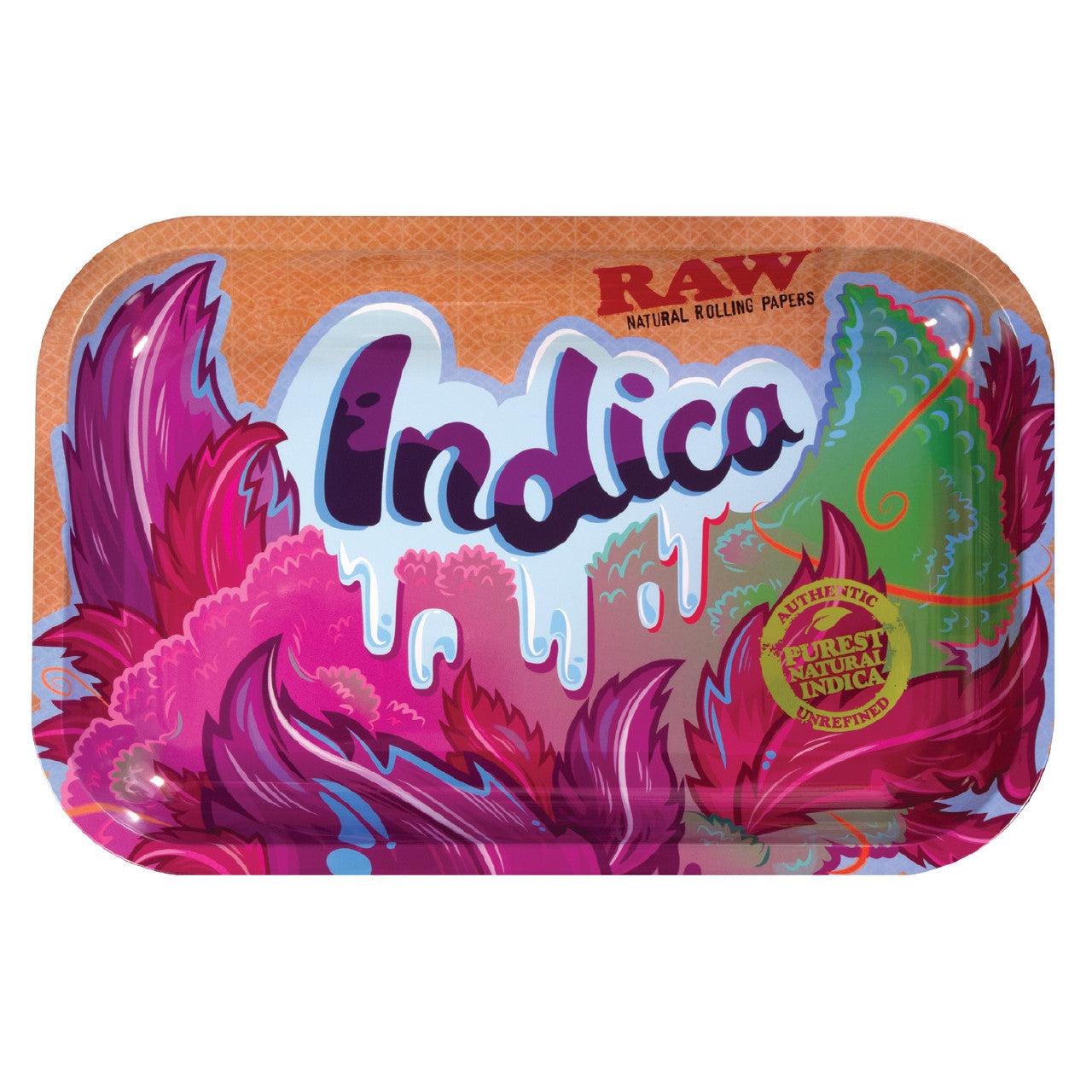 Raw Metal Rolling Tray Small