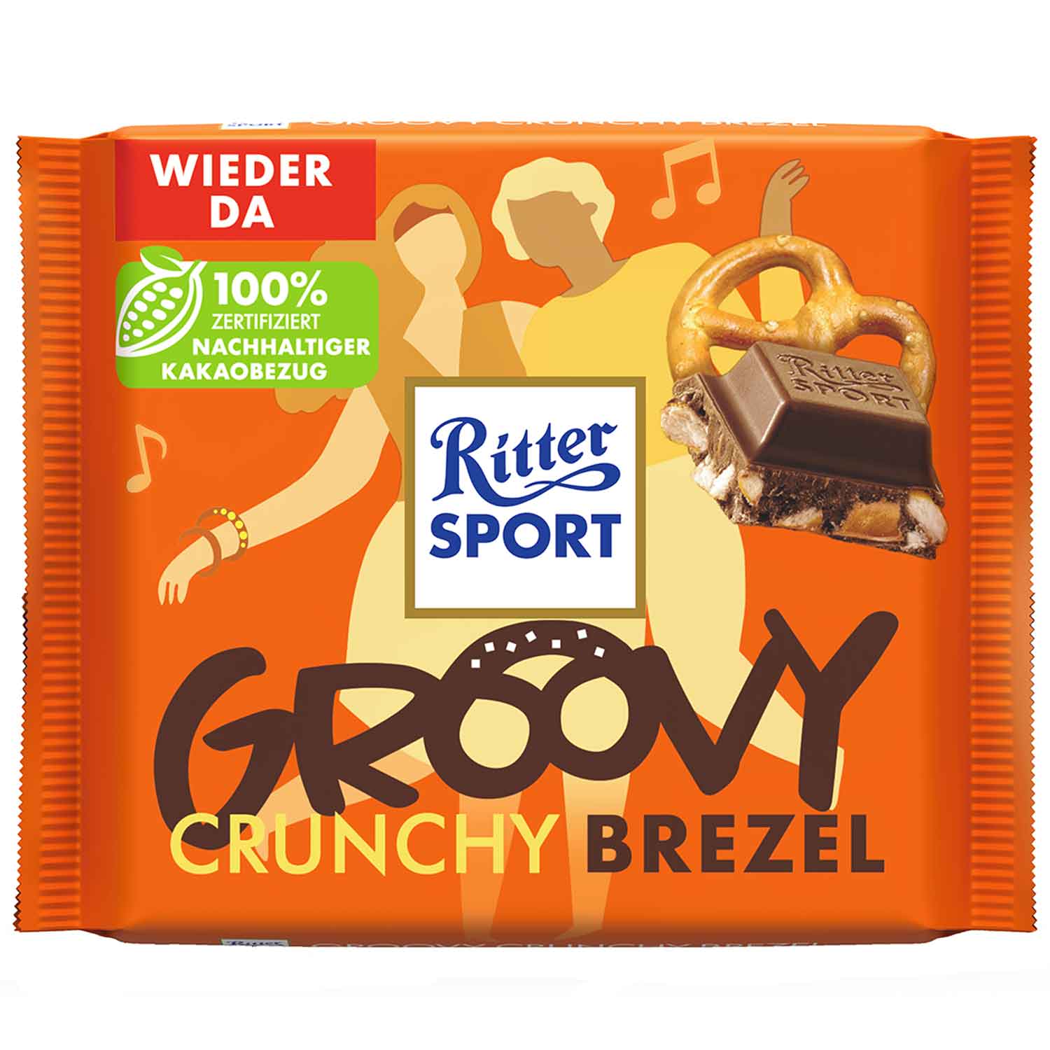 Ritter Sport Groovy Crunchy Brezel 100g (GERMANY)