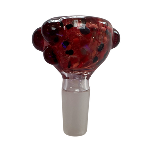 Sarah Marblesbee 4 Hole Slide 14mm - Red w/ Black Dots