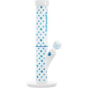 Cookies V Straight Bong (ONLINE ONLY) - Black - Clear - White