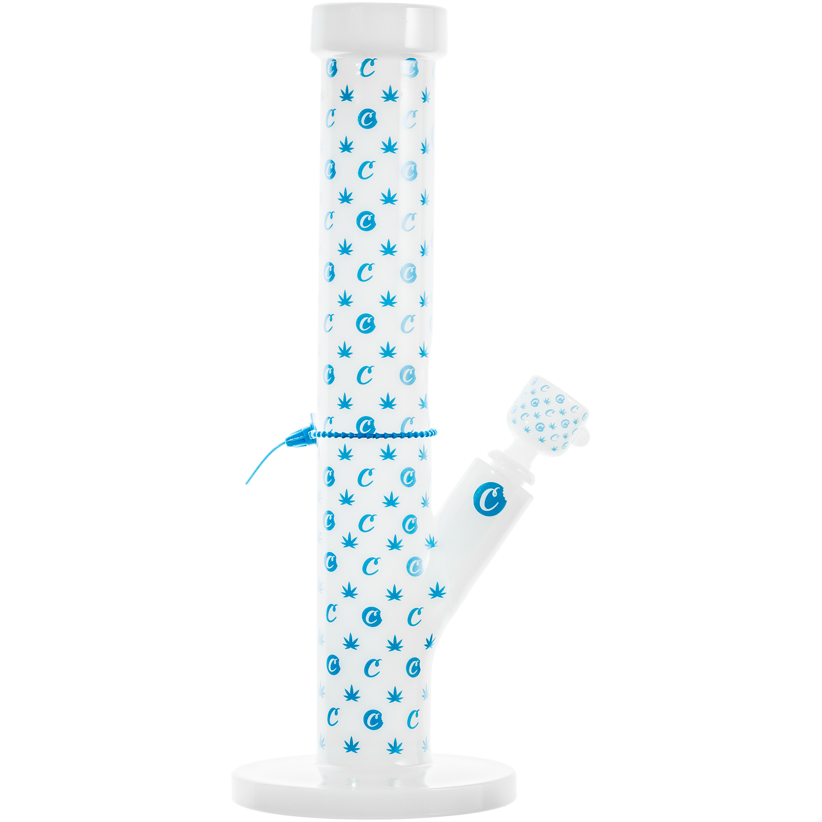 Cookies V Straight Bong (ONLINE ONLY) - Black - Clear - White