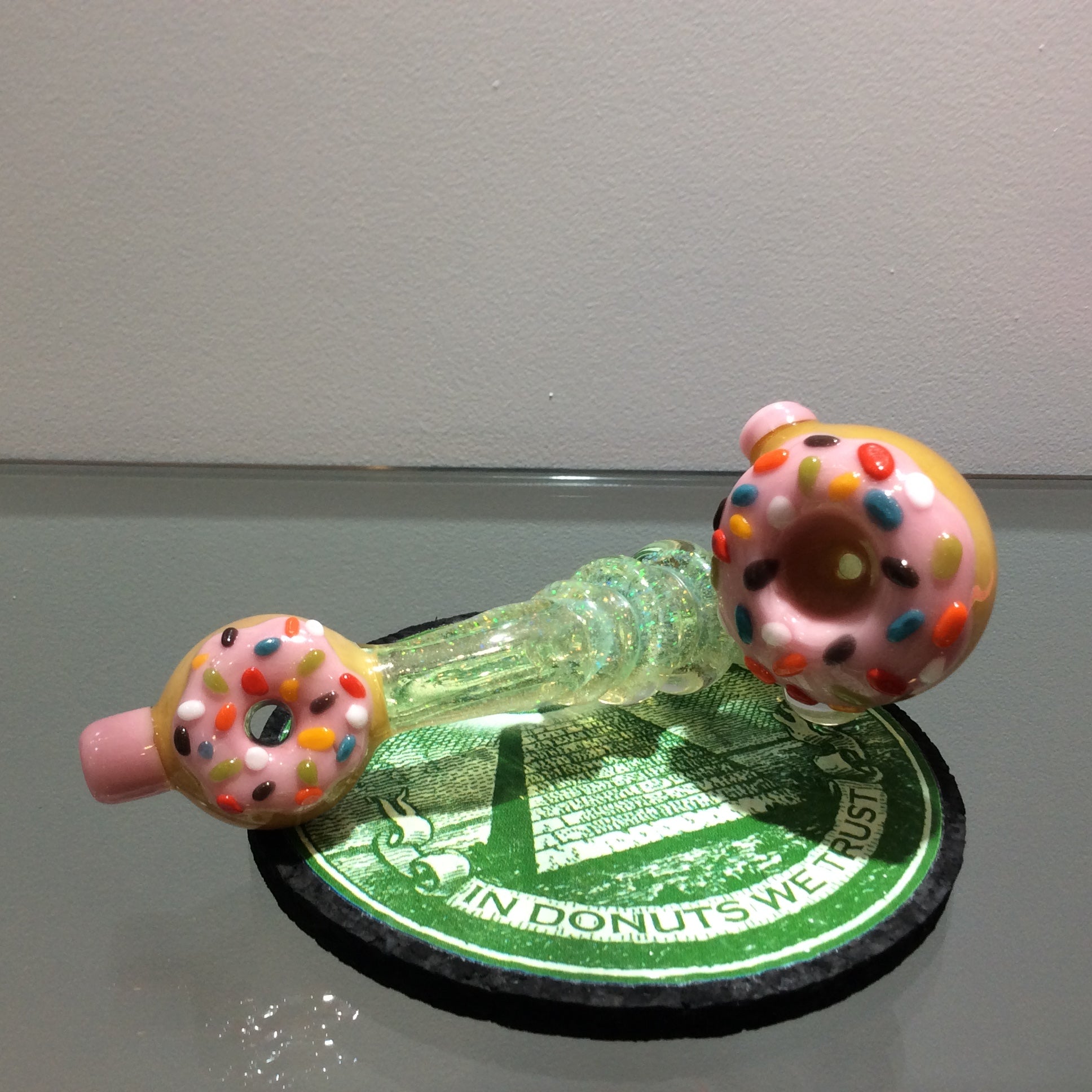 KGB Glass Strawberry Crushed Opal Sherlock UV