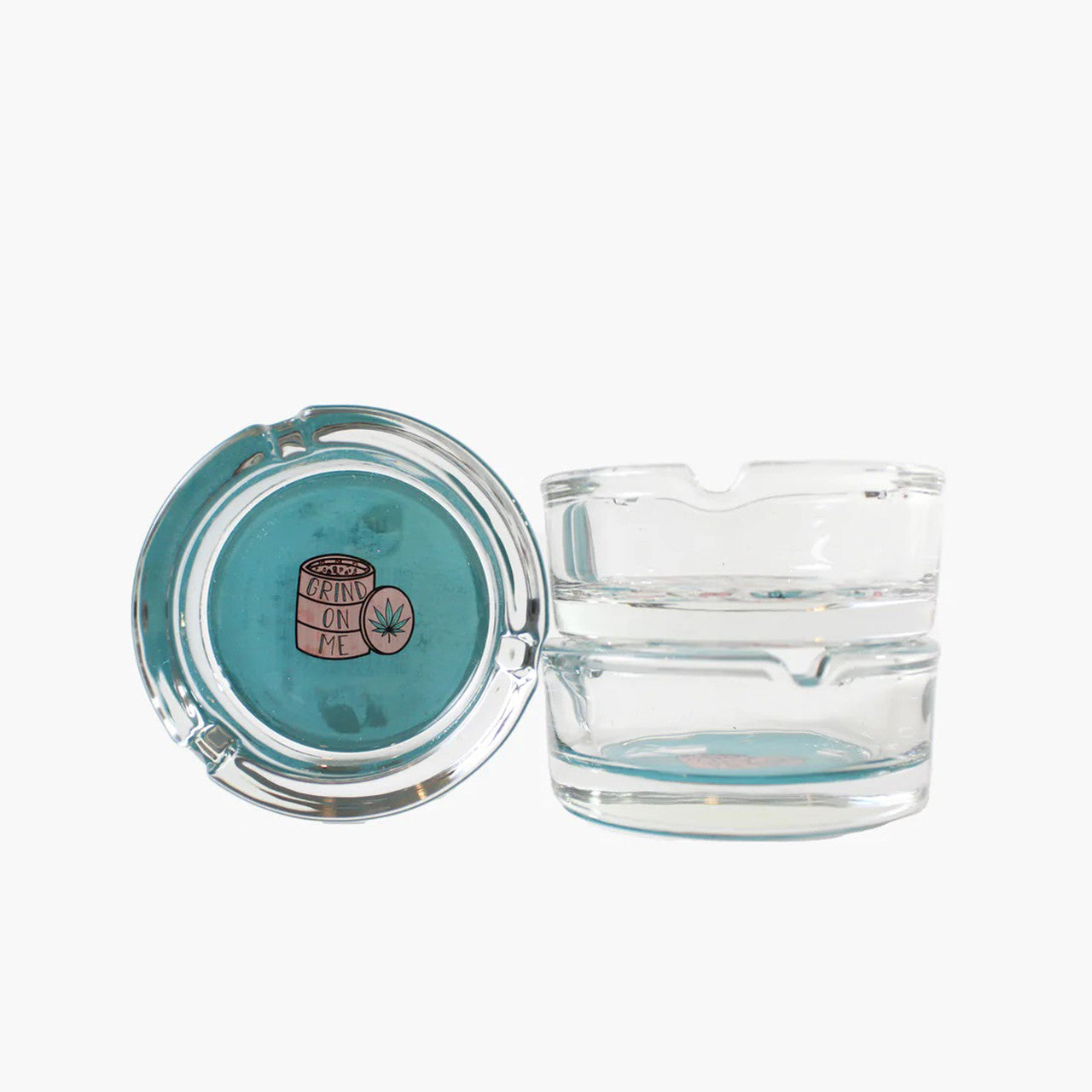 Giddy - 3" Glass Ashtrays