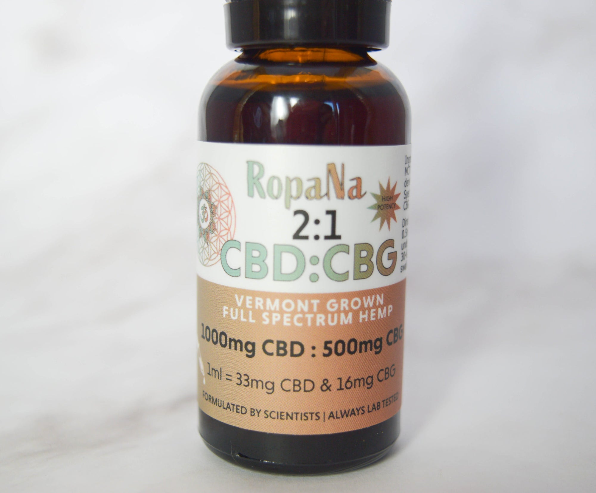 Ropana CBD CBG 2:1 100MG:500MG Full Spectrum