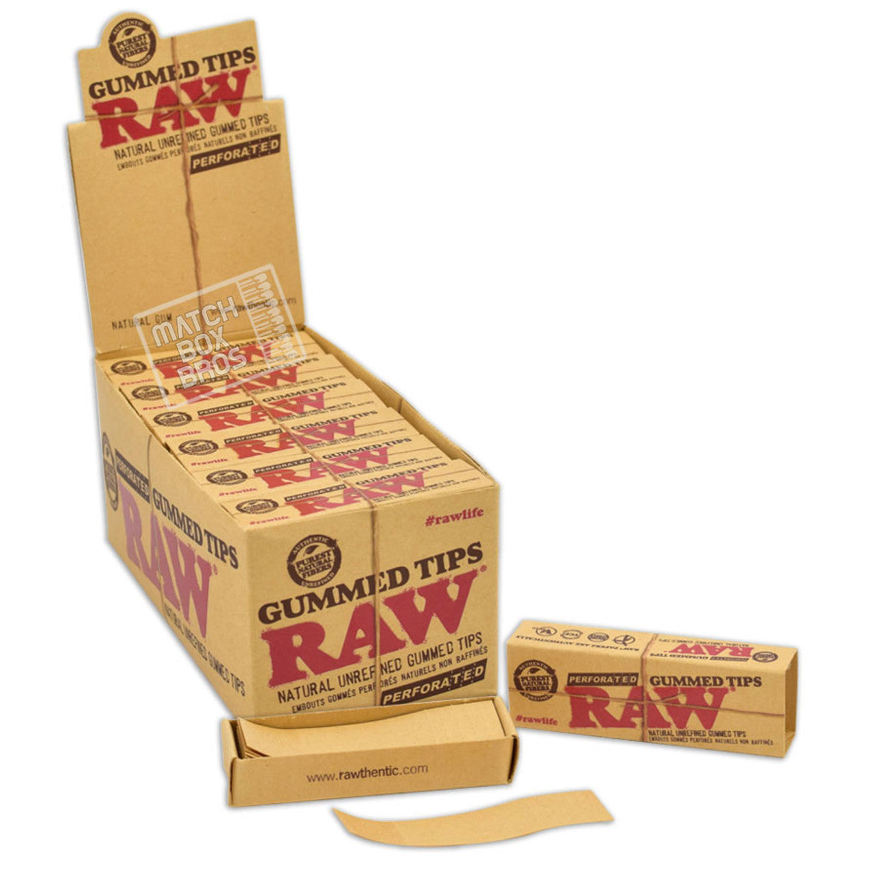 Raw Tips - Perforated Gummed Tips / Pack