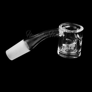 HONEY CHAMBER QUARTZ BANGER - 45° DEGREE | YL (ONLINE ONLY) - 14mm / Male