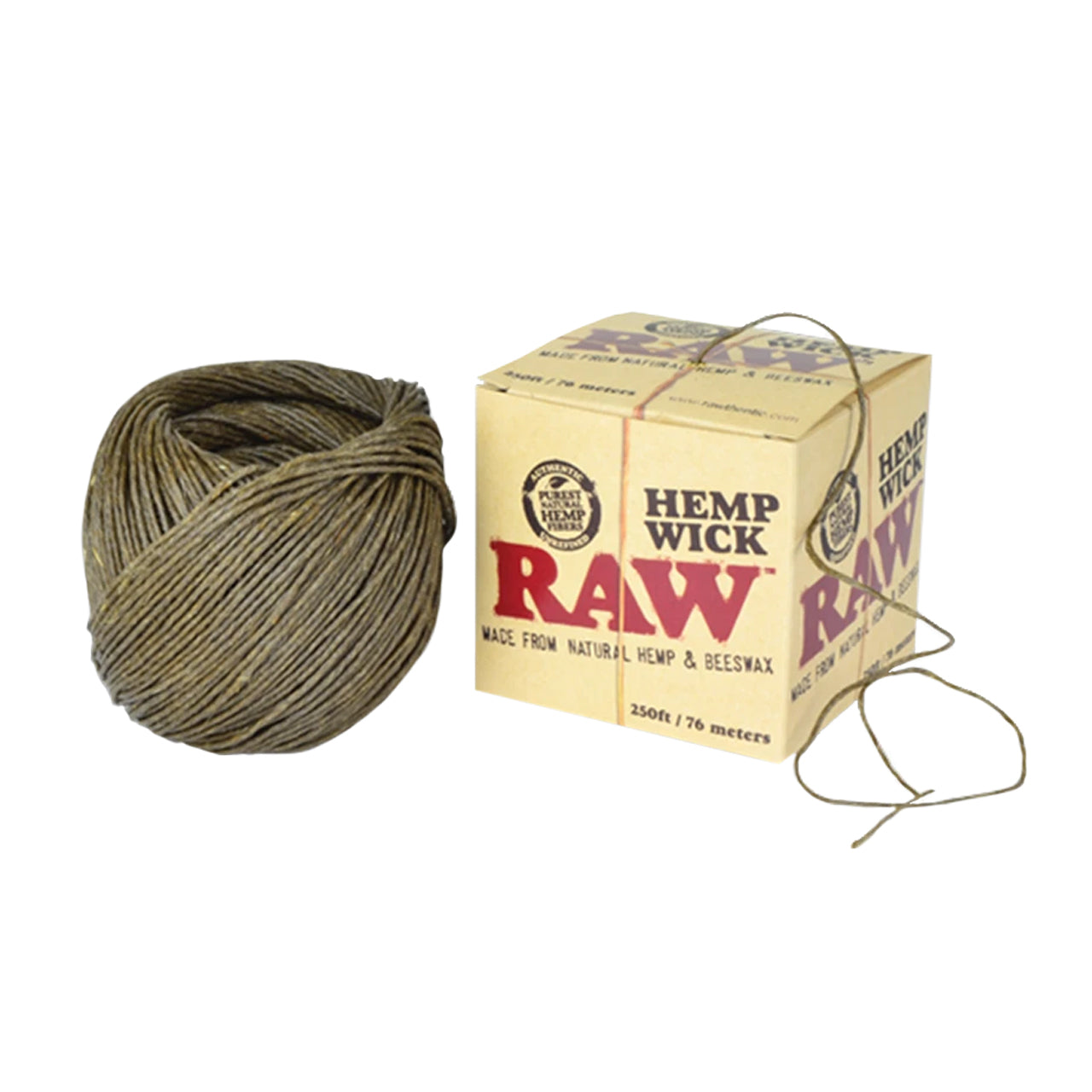 Raw Hemp Wick - 250ft