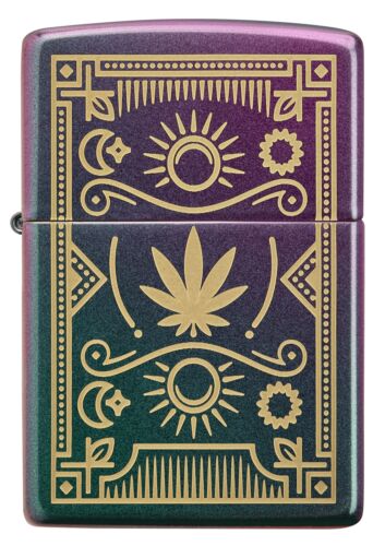 Zippo Lighters - 4 Iridescent Cannabis Design