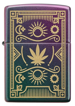 Zippo Lighters - 4 Iridescent Cannabis Design