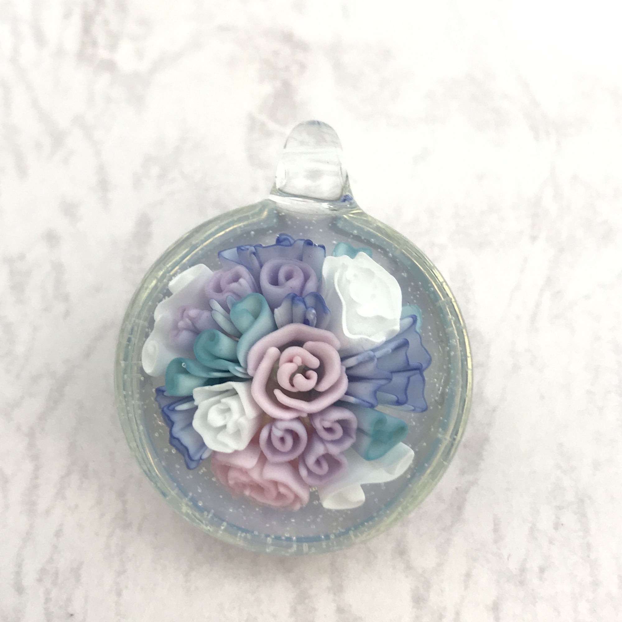 Yuka Glassart Flower Pendant 2