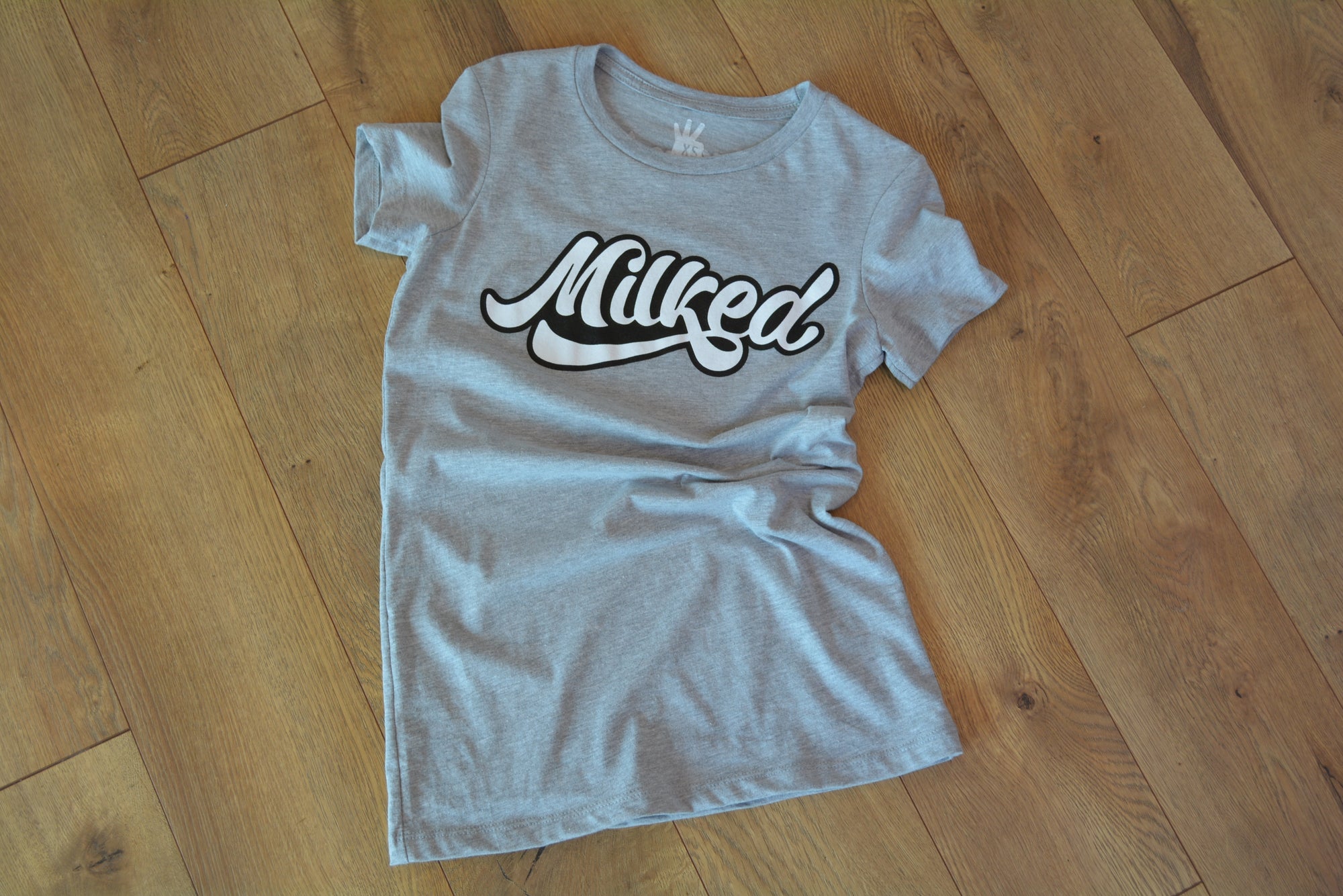 Milked Classic Logo Ladies T-Shirt - Black & White / X-Small