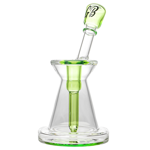 Green Bear Hour Glass Bubbler - Haterade