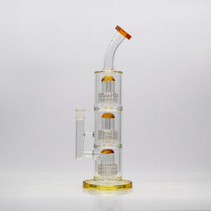 Triple Stack Water Pipe (Online Only) - Yellow