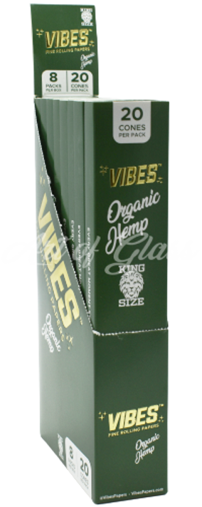 Vibes Cones - Green Pack / King Size 20 Pack