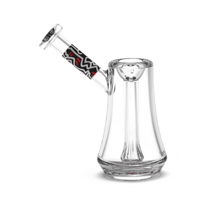 K. Haring Glass Bubbler - Black Red White