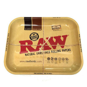 Raw Metal Rolling Tray Large - Original
