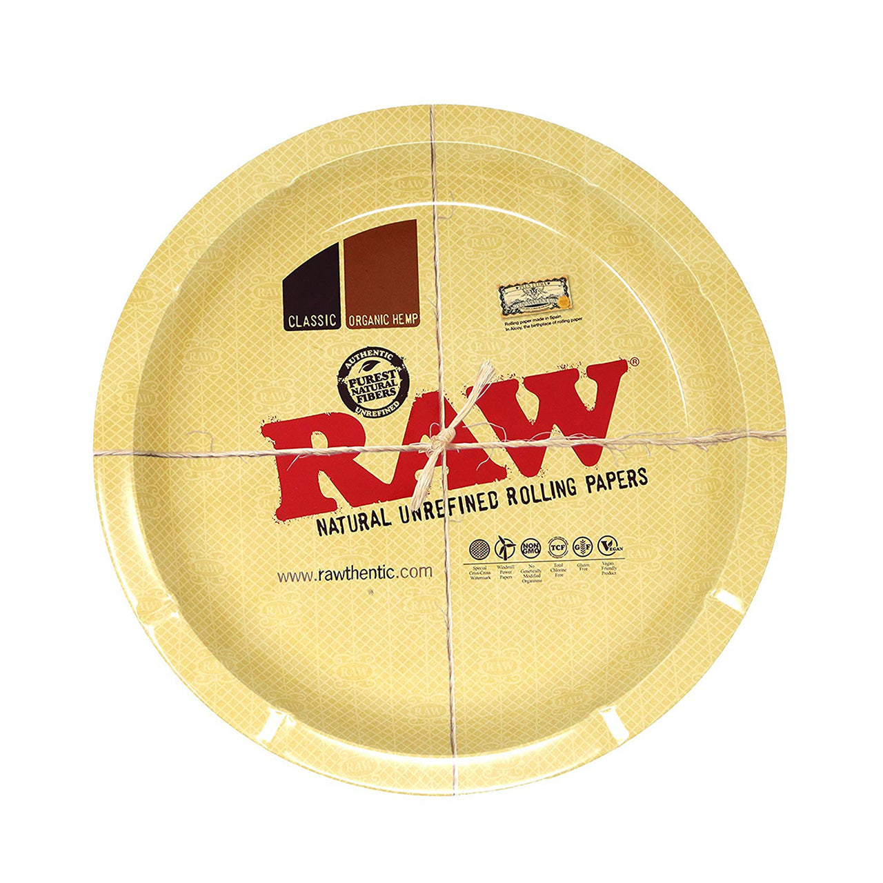 Raw Round Metal Tray