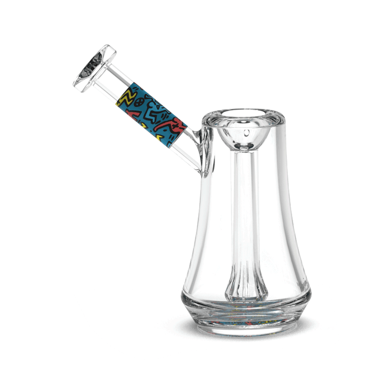 K. Haring Glass Bubbler - Multi Blue