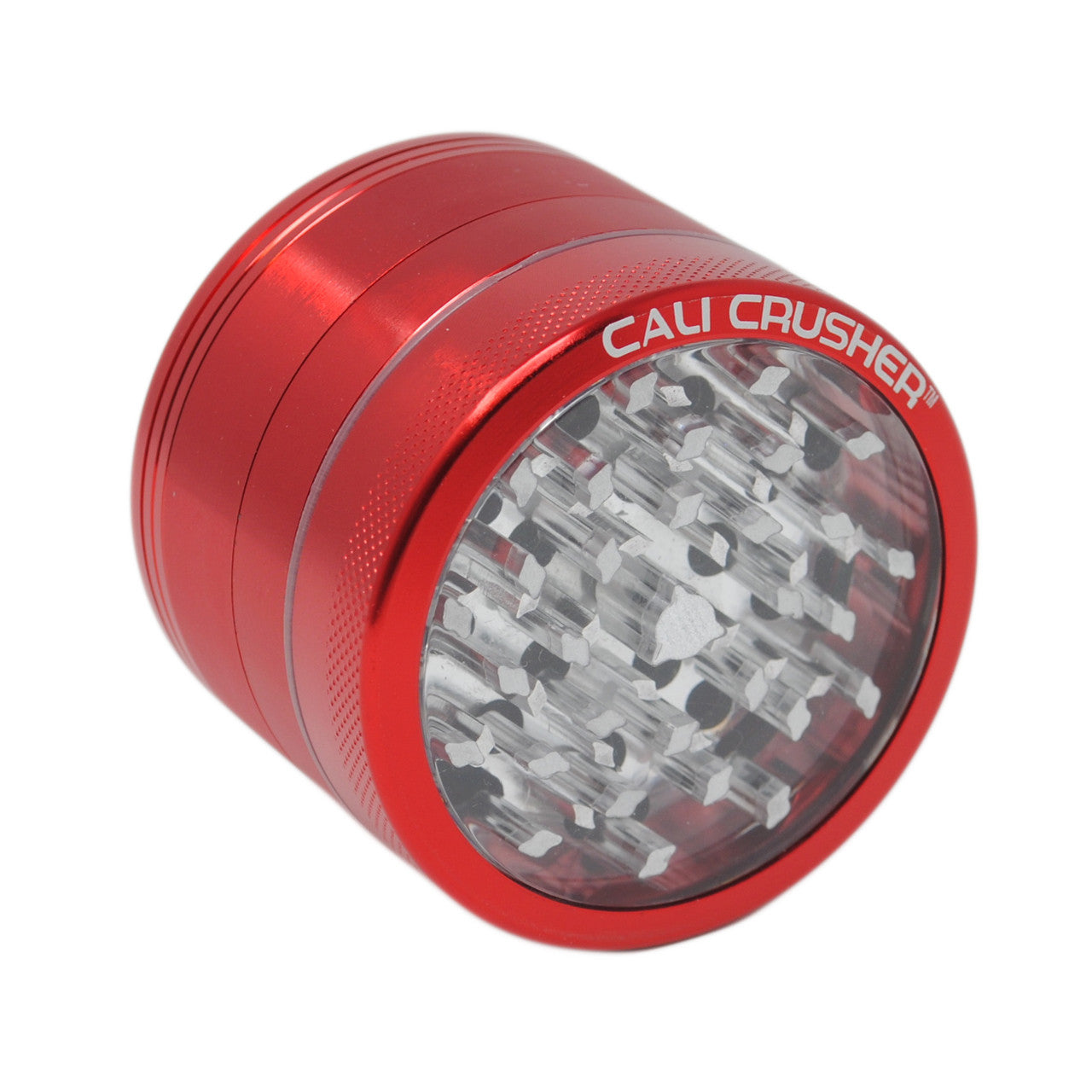 Cali Crusher OG 2.5 Inch Clear Top Grinder - Red