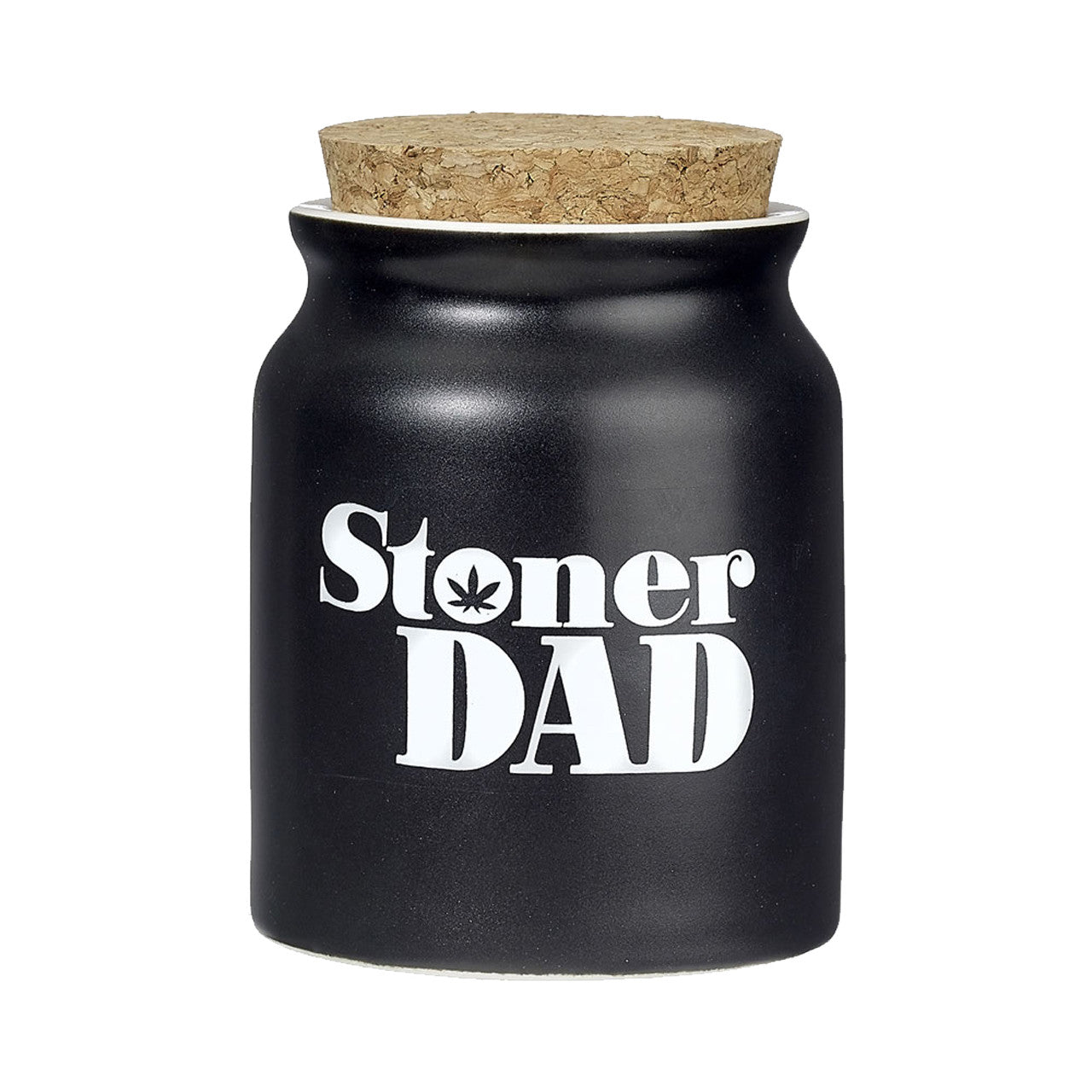 Roast & Toast Stash Jars - Stoner Dad Black with Rasta Letters