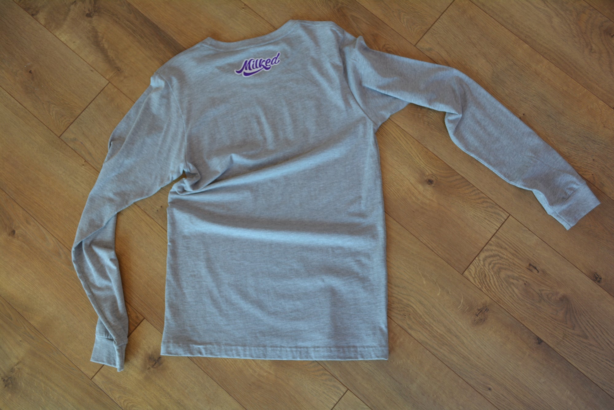 Milked Classic Purple Logo Longsleeve T-Shirt - Small - 2X - Medium - X-Large - Large
