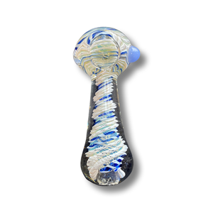 4" Thick Swirl Mix Hand Pipe - 2